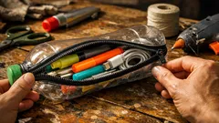 Come fare un astuccio porta penne con una bottiglia di plastica e una cerniera