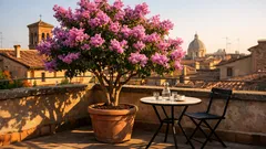 Lagerstroemia in terrazzo: l’albero in vaso che fa ombra e non rovina il pavimento