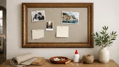 Come trasformare una vecchia cornice in una bacheca in sughero fai da te