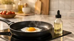 Il trucco delle poche gocce di aceto per un uovo in padella perfetto